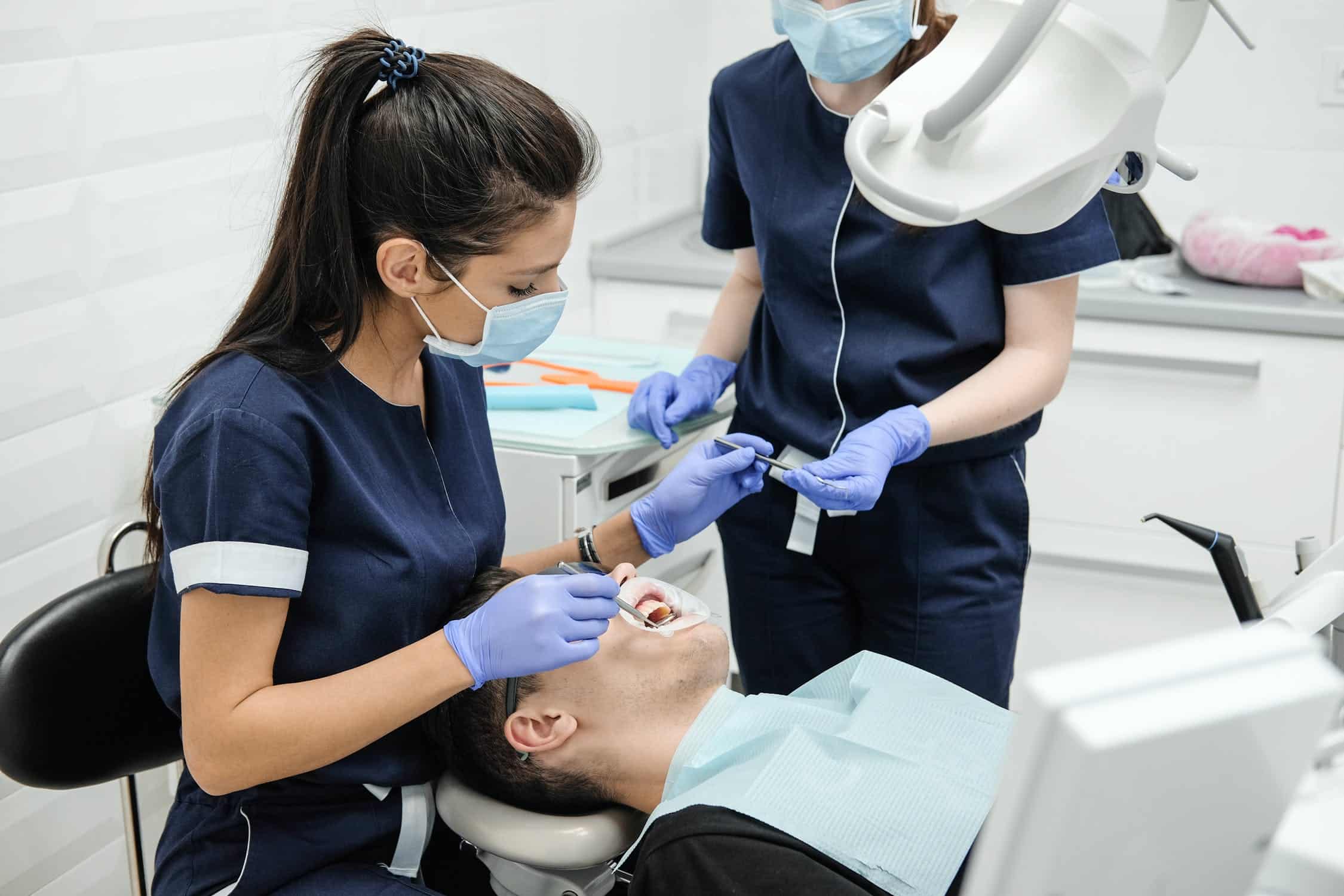 SEO for dentists caring for patient